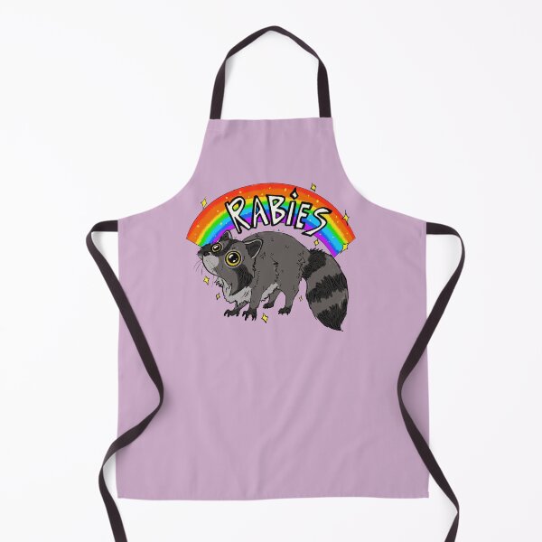 Item preview, Rabies Rainbow Raccoon designed and sold by LindyMakesArt.