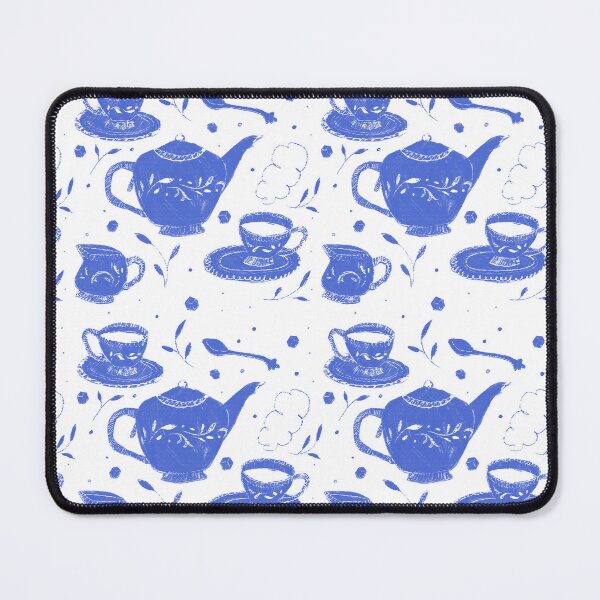 Item preview, Blue and white porcelain tea set pattern  designed and sold by Brigidmalloy.