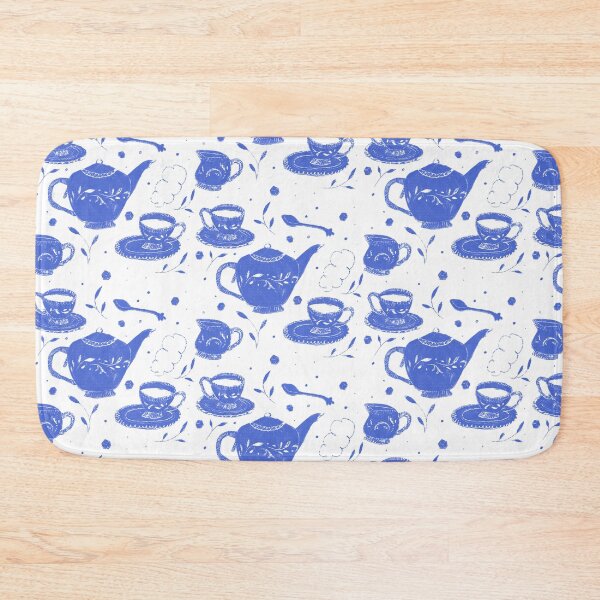 Item preview, Blue and white porcelain tea set pattern  designed and sold by Brigidmalloy.