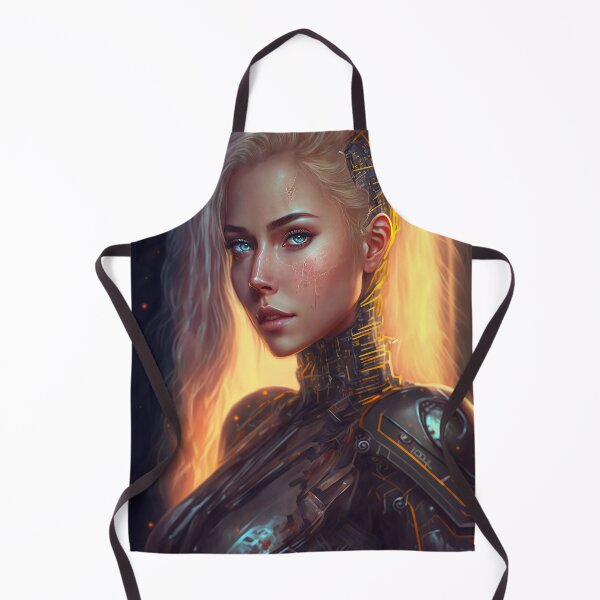 Item preview, Blonde Beautiful Cyberpunk Woman designed and sold by TortillaChief.
