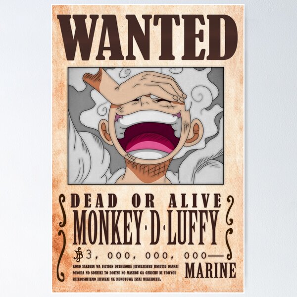 Monkey D Luffy Wanted Poster One Piece Anime Blanket, One Piece Merchandise  - Wiseabe Apparels