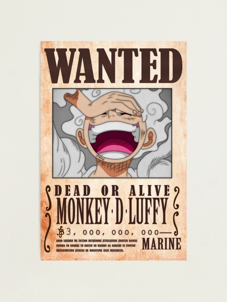 Bounty Gold Roger Wanted One Piece Digital Art by Anime One Piece - Pixels