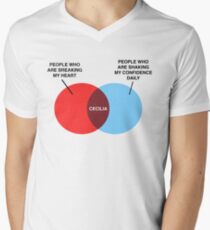 Cecilia Venn Diagramm T-Shirt mit V-Ausschnitt für Männer