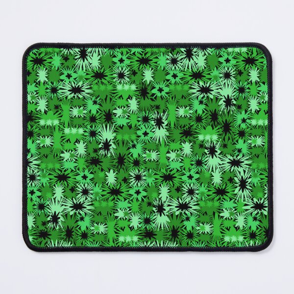 Item preview, Geometric, Pattern, Shapes, Lines, Modern,  Abstract, Art, Efflorescent - Green on Black designed and sold by LucidLounger.