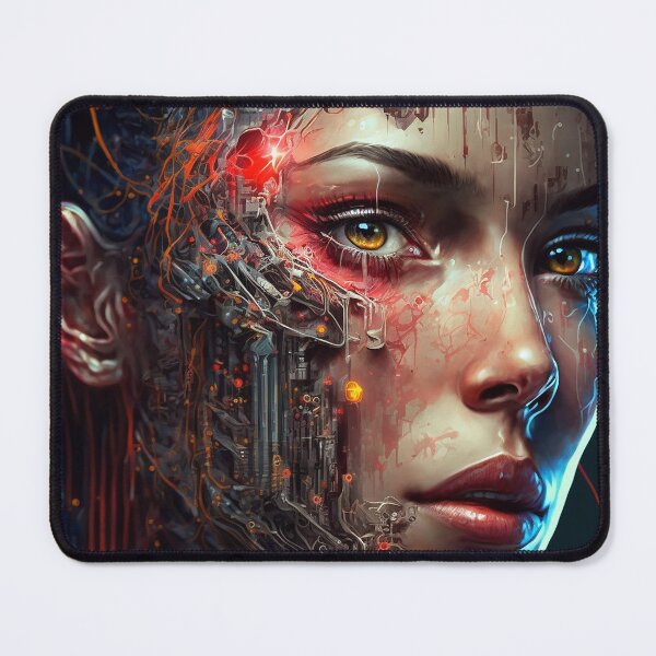 Item preview, Beautiful Cyberpunk Woman designed and sold by TortillaChief.