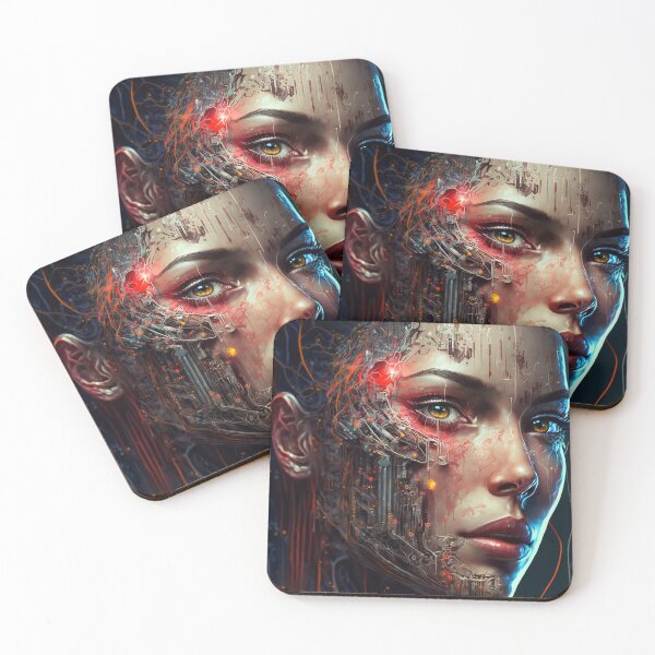 Item preview, Beautiful Cyberpunk Woman designed and sold by TortillaChief.
