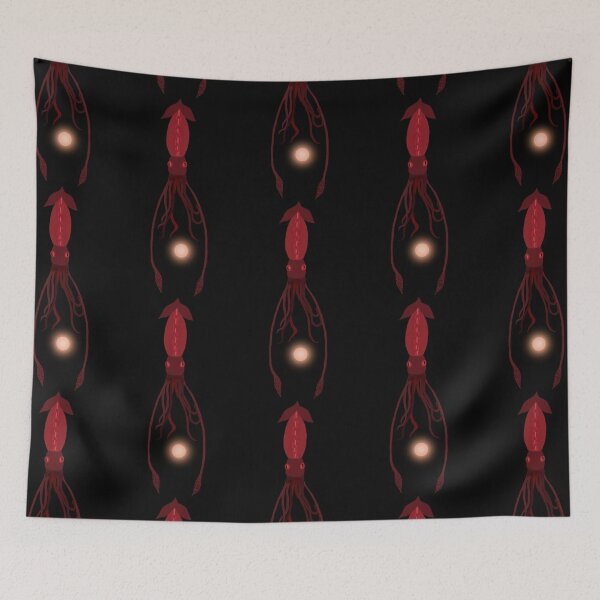 Item preview, Glowing Squid (Red) designed and sold by PorcupineQuinn.