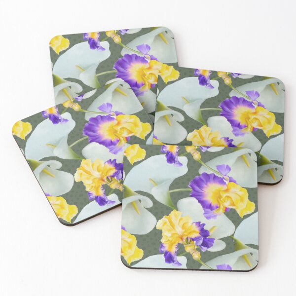 Item preview,  Elegant Vintage Calla and Iris Pattern Design designed and sold by Tina Veenstra.