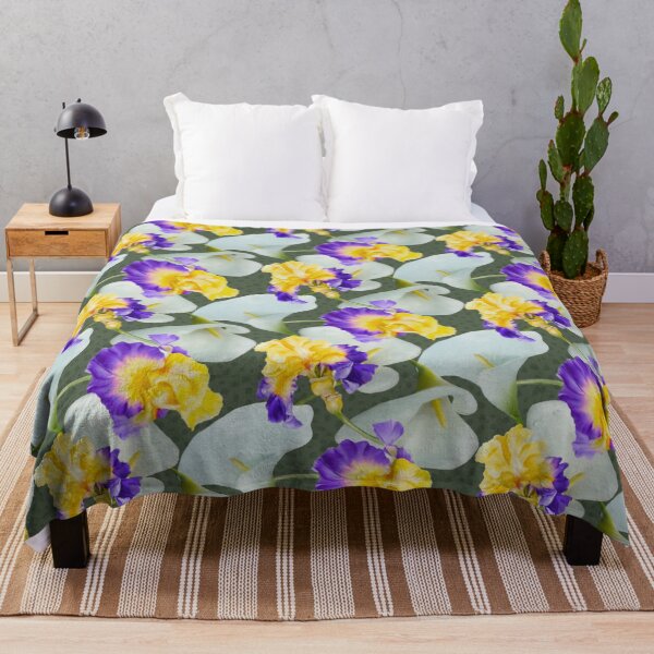 Item preview, Elegant Vintage Calla and Iris Pattern Design designed and sold by Tina Veenstra.