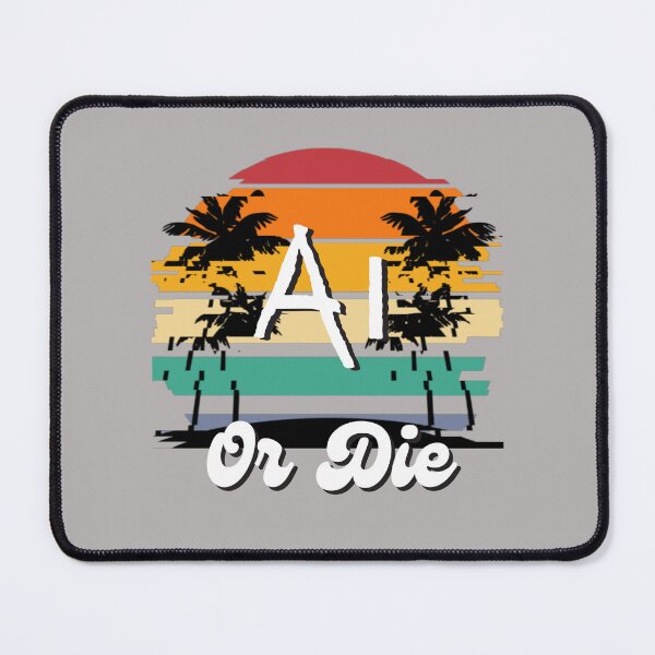 Item preview, Artificial Intelligence - AI or Die Retro designed and sold by MerchFever.