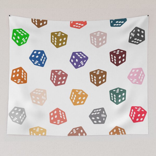 Item preview, Abstract Multicolour Dice designed and sold by Pixel4Art.