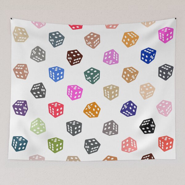 Item preview, Abstract Multicolour Dice designed and sold by Pixel4Art.
