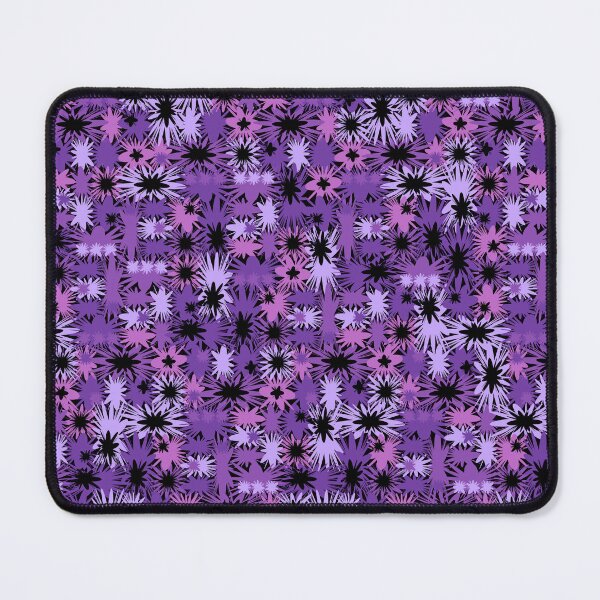 Item preview, Geometric, Pattern, Shapes, Lines, Modern,  Abstract, Art, Efflorescent - Purple on Black designed and sold by LucidLounger.
