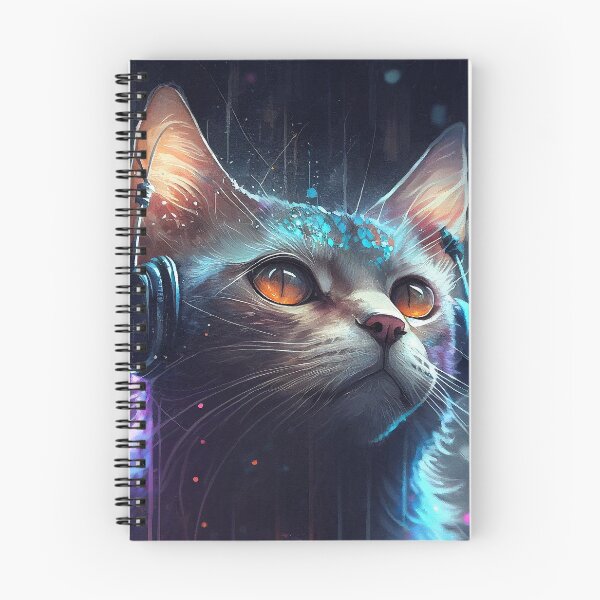 Item preview, Sparkling Lofi Cyberpunk Cat designed and sold by TortillaChief.