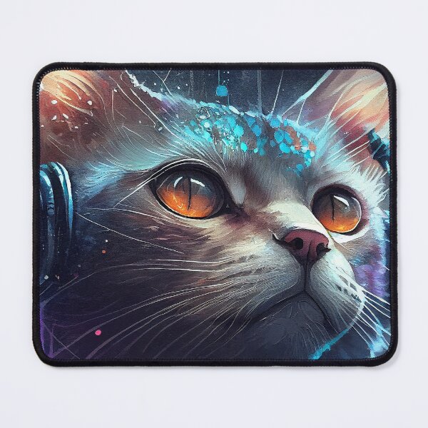Item preview, Sparkling Lofi Cyberpunk Cat designed and sold by TortillaChief.