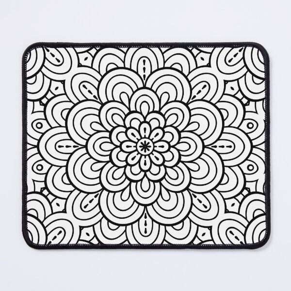 Item preview, The line Art _ Rangoli Edition _ B&W designed and sold by AI-Collections.
