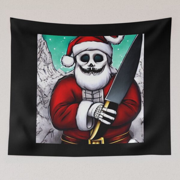 Item preview, Skeletal Santa with a knife  designed and sold by dwhowe.