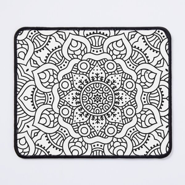 Item preview, The line Art _ Rangoli Edition _ B&W designed and sold by AI-Collections.