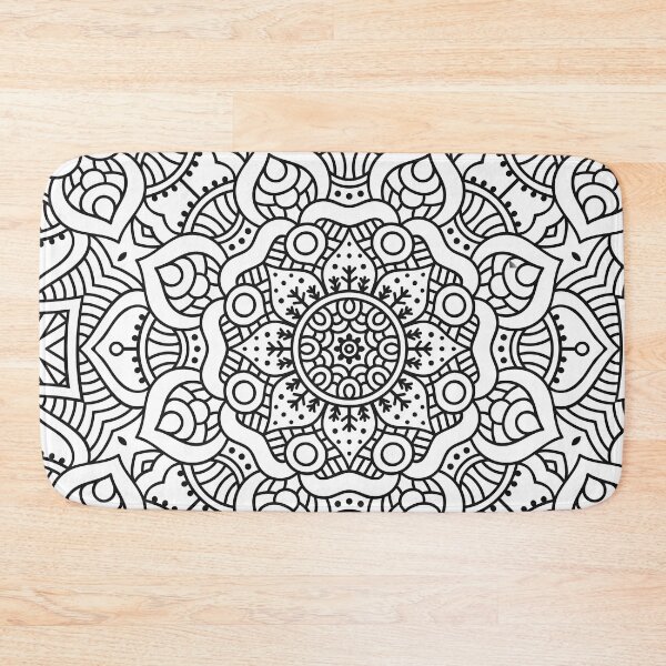 Item preview, The line Art _ Rangoli Edition _ B&W designed and sold by AI-Collections.