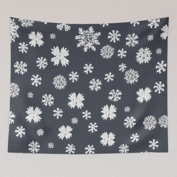 Item preview, Snowflake pattern on the navy background designed and sold by brandway.