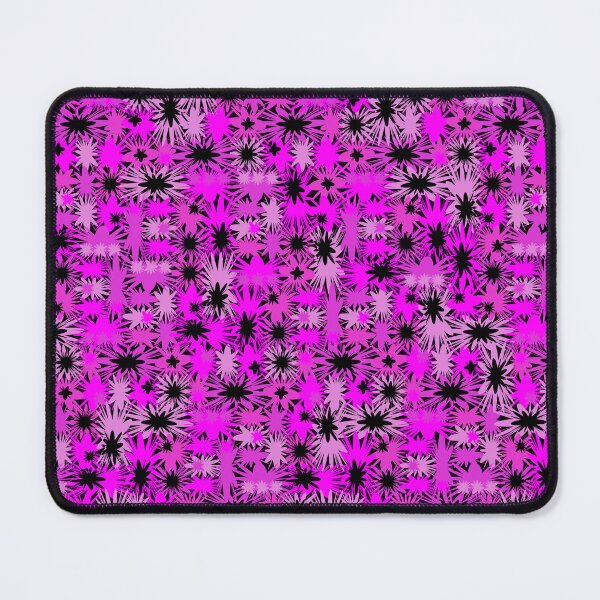 Item preview, Geometric, Pattern, Shapes, Lines, Modern,  Abstract, Art, Efflorescent - Pink on Black designed and sold by LucidLounger.