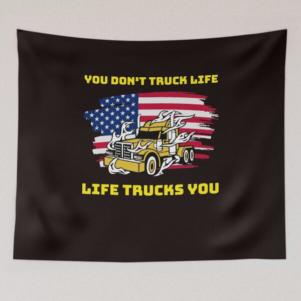 Artikelvorschau, Amerikanischer Trucker, Sie transportieren kein Leben, das Leben transportiert Sie GY entworfen und verkauft von TeamsterLife.