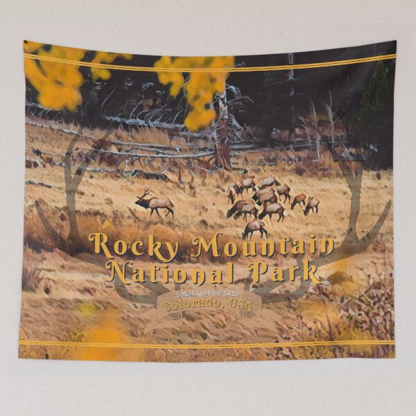 Item preview, Autumn in Rocky Mountain National Park Poster designed and sold by Elevated Imaging .