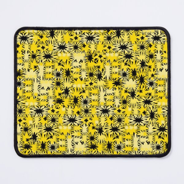 Item preview, Geometric, Pattern, Shapes, Lines, Modern,  Abstract, Art, Efflorescent - Yellow on Black designed and sold by LucidLounger.