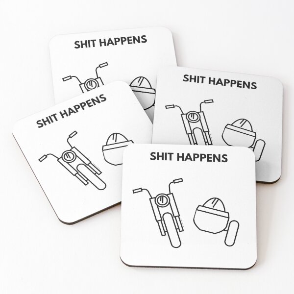 Item preview, Sidecar Shit Happens design. designed and sold by MayaAndNora.