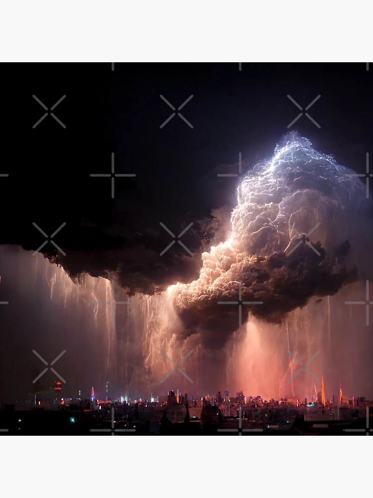 Heavy Storm over a Large City #2