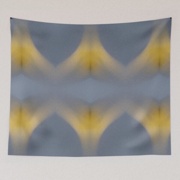 Item preview, Abstract yellow nebula in the silver gray space. designed and sold by Adriana Mueller.