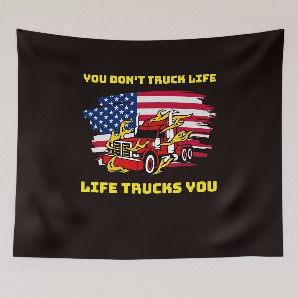 Artikelvorschau, Amerikanischer Trucker, Sie transportieren kein Leben, das Leben transportiert Sie RY entworfen und verkauft von TeamsterLife.