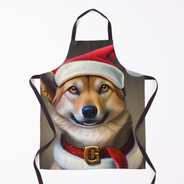 Item preview, Christmas Jindo Wearing A Santa Hat designed and sold by ZenEverAI.