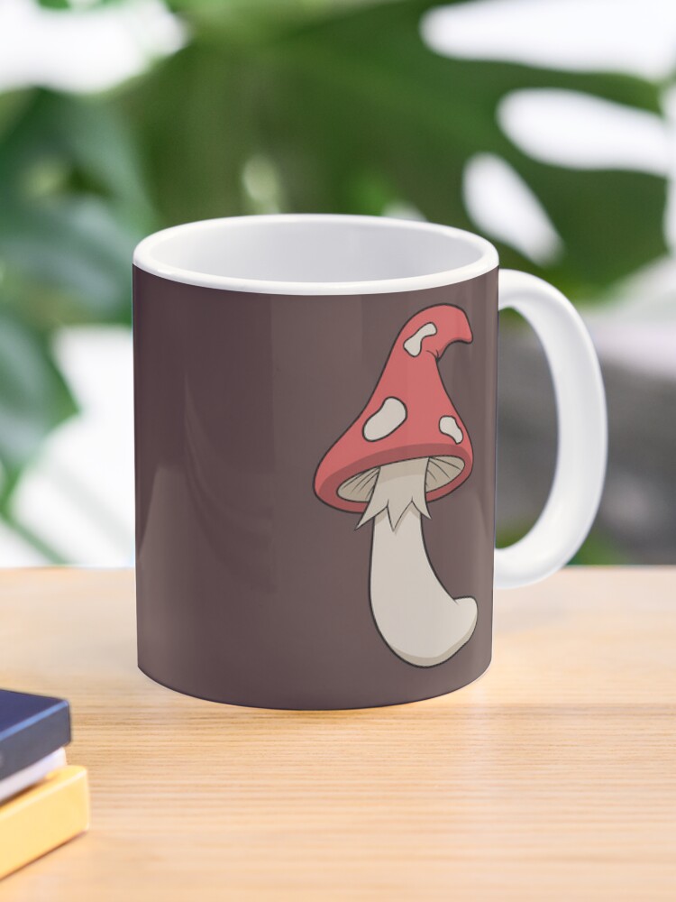 Mushroom Forest Mug With Spoon & Lid