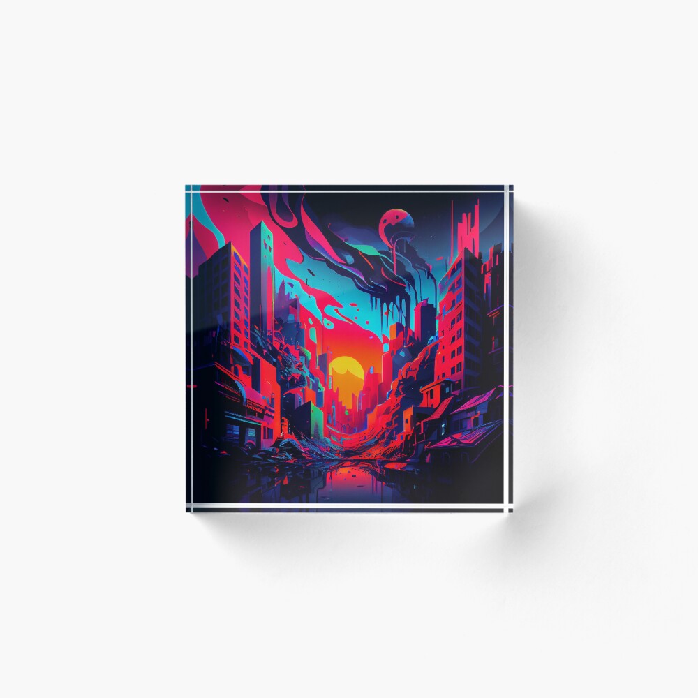 Vista previa del artículo con la obra «Bloque acrílico», diseñado y vendido por CodeAndColors.