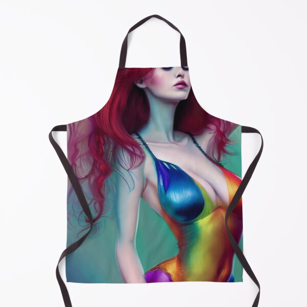 Item preview, Woman in rainbow swimsuit designed and sold by dwhowe.