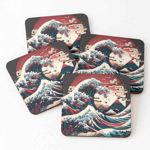 Item preview, Ukiyo Wave Japanese Art designed and sold by Animal-ink.