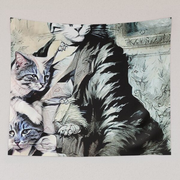 Item preview, Gentleman Cat and his litter designed and sold by dystopiatoday.