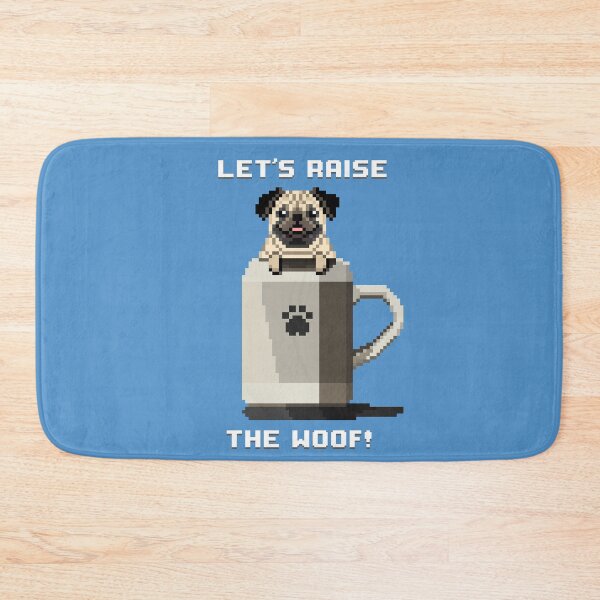 Item preview, Let's Raise the Woof! (Picton Blue) designed and sold by PixelByFatbeard.