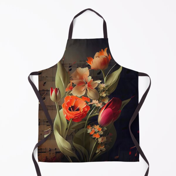 Artikelvorschau, Abstract 3D Flowers and Sheet Music Design Digital Painting entworfen und verkauft von CodeAndColors.