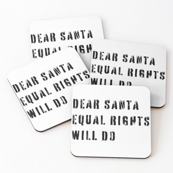 Item preview, DEAR SANTA EQUAL RIGHTS WILL DO | FEMINIST CHRISTMAS QUOTE designed and sold by Festive Feminist.