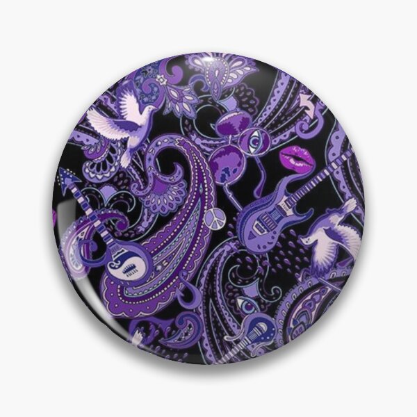 Item preview, Purple and Black Paisley Guitar Art designed and sold by GypsyGarou.