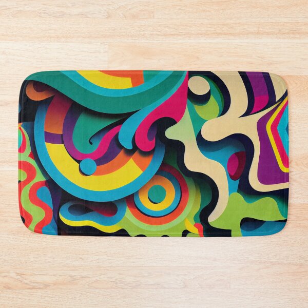 Item preview, Modern Vibrant 3D Colorful Pattern Digital Painting designed and sold by CodeAndColors.