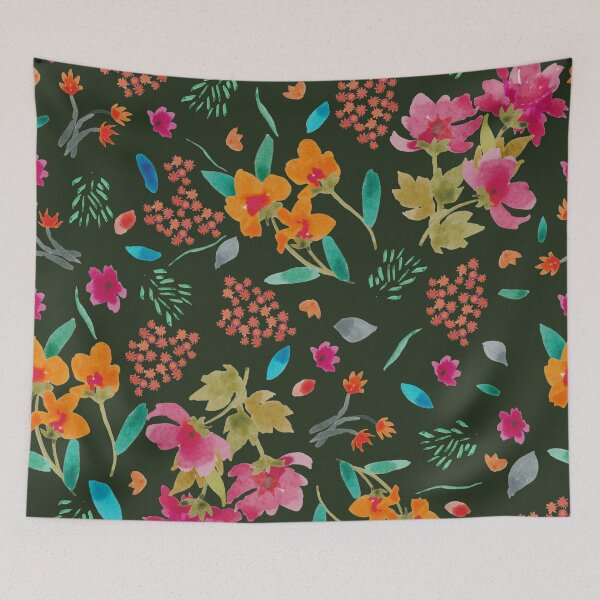 Item preview, Watercolour Handprinted Floral Pattern designed and sold by Marlagill.