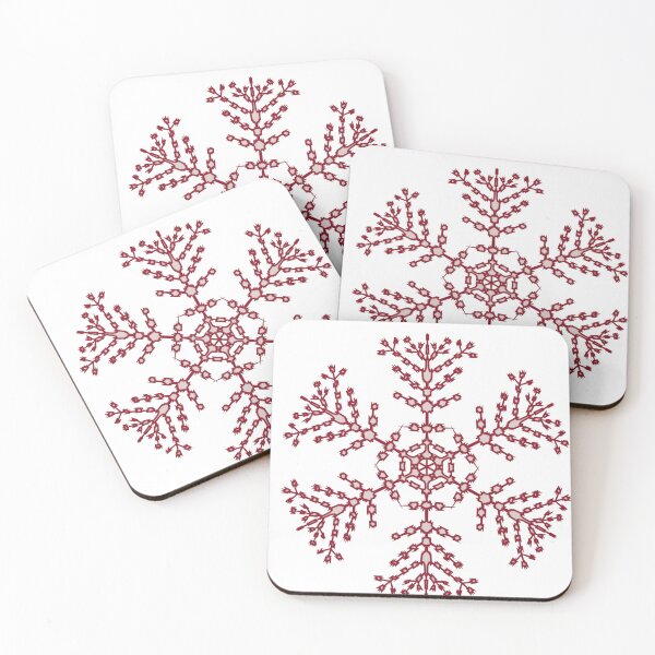 Item preview, red snowflake  designed and sold by Francespoppy.