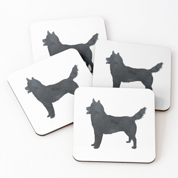 Item preview, Husky, Black, Dog Silhouette, Simple, Minimalist designed and sold by BittenByErmines.