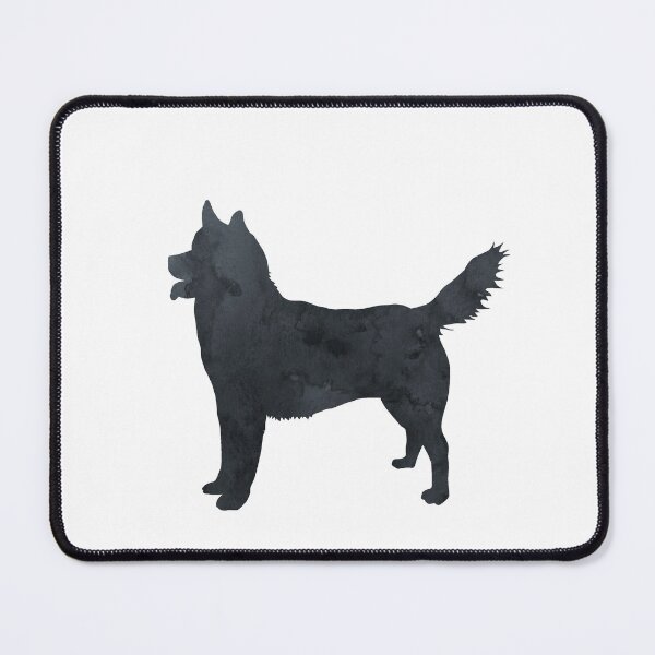 Item preview, Husky, Black, Dog Silhouette, Simple, Minimalist designed and sold by BittenByErmines.