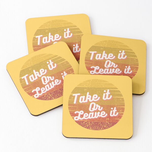 Item preview, Take it or Leave it! Orange Circle retro vintage design  designed and sold by Basma Store.