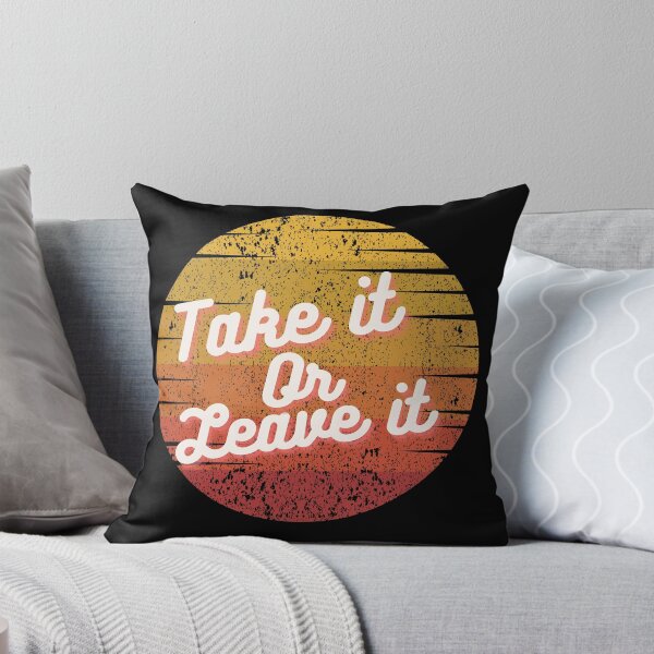 Item preview, Take it or Leave it! Orange Circle retro vintage design  designed and sold by Basma Store.