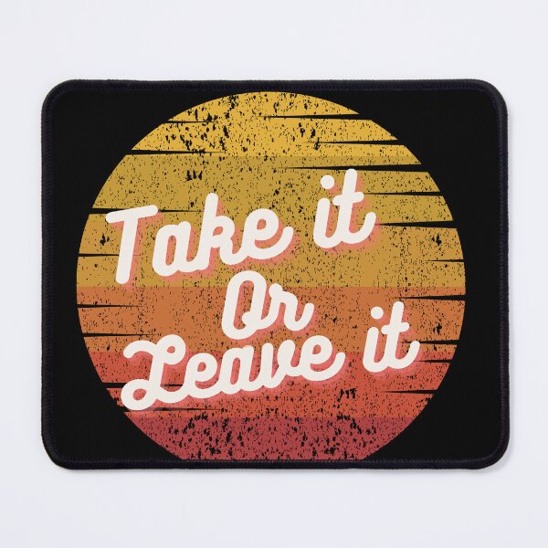 Item preview, Take it or Leave it! Orange Circle retro vintage design designed and sold by Basma Store.